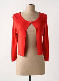 Gilet manches longues manches 3/4 rouge VIRIATO femme