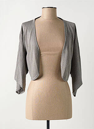 Gilet manches longues manches 3/4 gris DANEVA femme