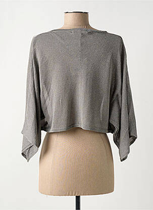 Gilet manches longues manches 3/4 gris DANEVA femme