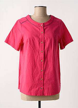 Chemisier coupe cintrée manches courtes rose GRIFFON femme