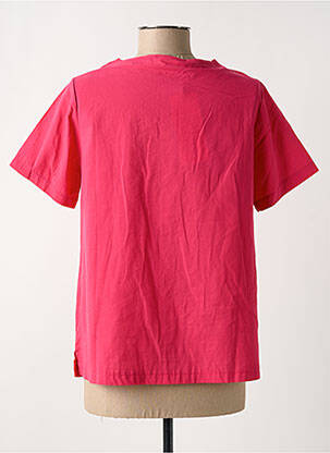 Chemisier coupe cintrée manches courtes rose GRIFFON femme