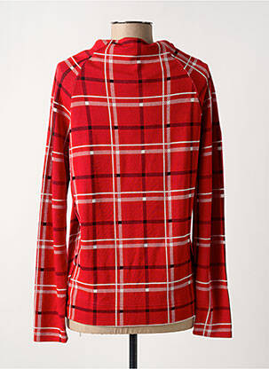 Pull coupe cintrée manches longues rouge HAJO femme