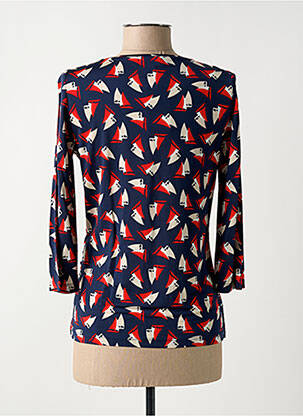 T-shirt manches 3/4 manches 3/4 bleu VIRIATO femme