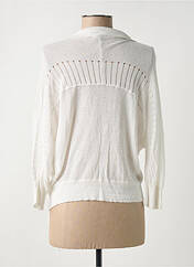 Gilet manches longues blanc QUATTRO pour femme seconde vue