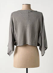 Gilet manches longues gris DANEVA pour femme seconde vue