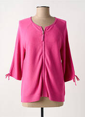 Gilet manches longues rose THOMAS RABE pour femme seconde vue