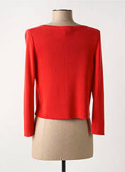 Gilet manches longues rouge VIRIATO pour femme seconde vue