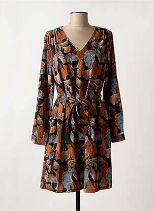 Robe courte marron MAELLE pour femme