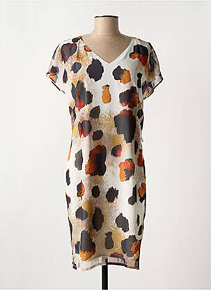 Robe mi-longue beige MERI & ESCA pour femme