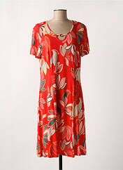 Robe mi-longue rouge GRIFFON pour femme seconde vue