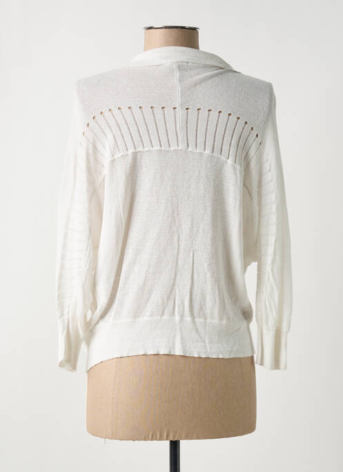 Gilet manches longues blanc QUATTRO pour femme