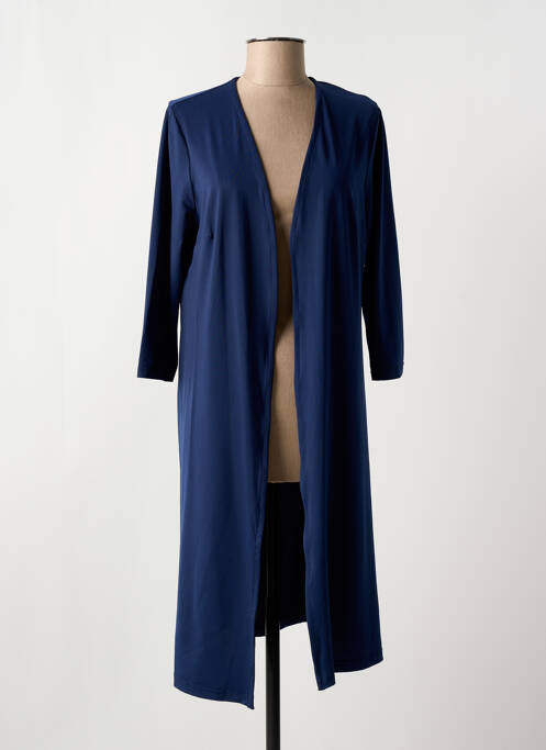 Gilet manches longues bleu FRANCE RIVOIRE pour femme