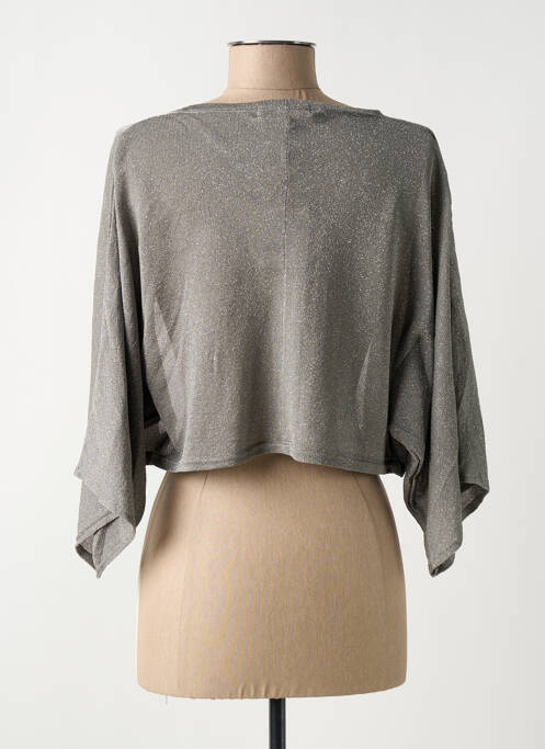 Gilet manches longues gris DANEVA pour femme