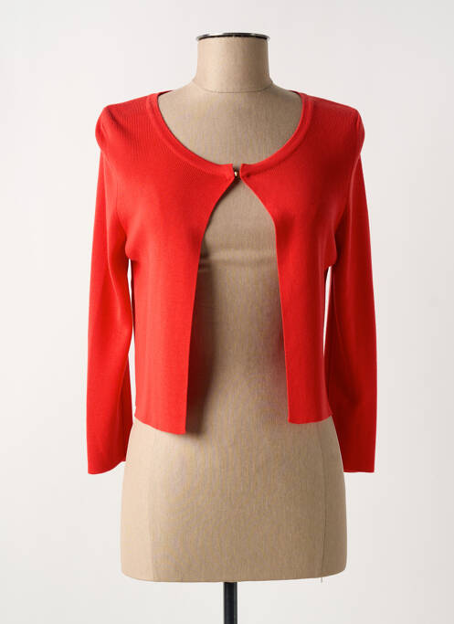 Gilet manches longues rouge VIRIATO pour femme