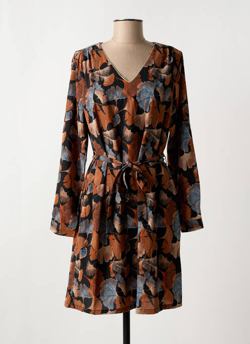 Robe courte marron MAELLE pour femme