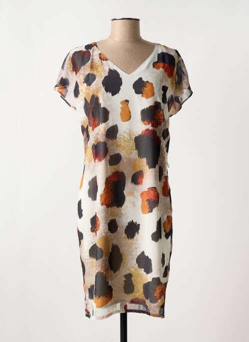 Robe mi-longue beige MERI & ESCA pour femme