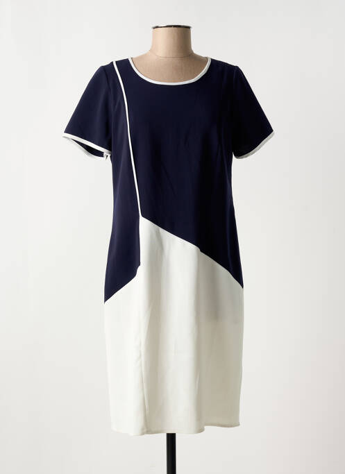 Robe mi-longue bleu FRANCE RIVOIRE pour femme