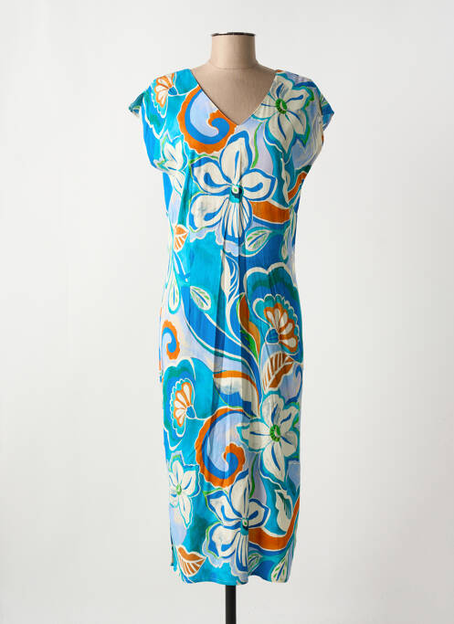 Robe mi-longue bleu GREGORY PAT pour femme