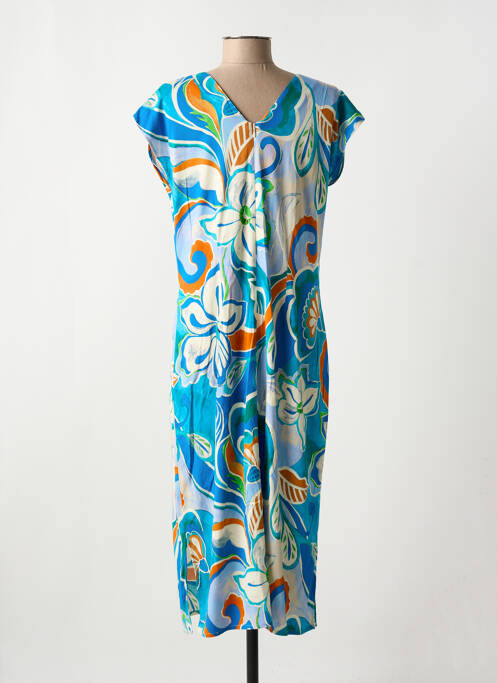 Robe mi-longue bleu GREGORY PAT pour femme