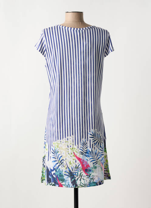 Robe mi-longue bleu HAJO pour femme