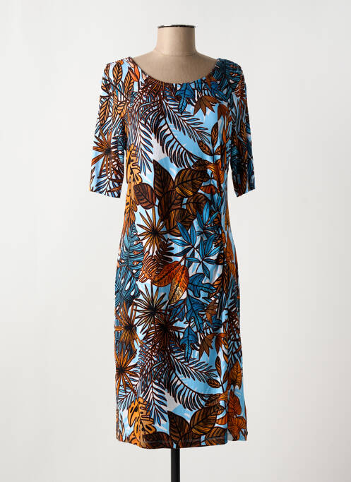 Robe mi-longue bleu JOY OF LIFE pour femme