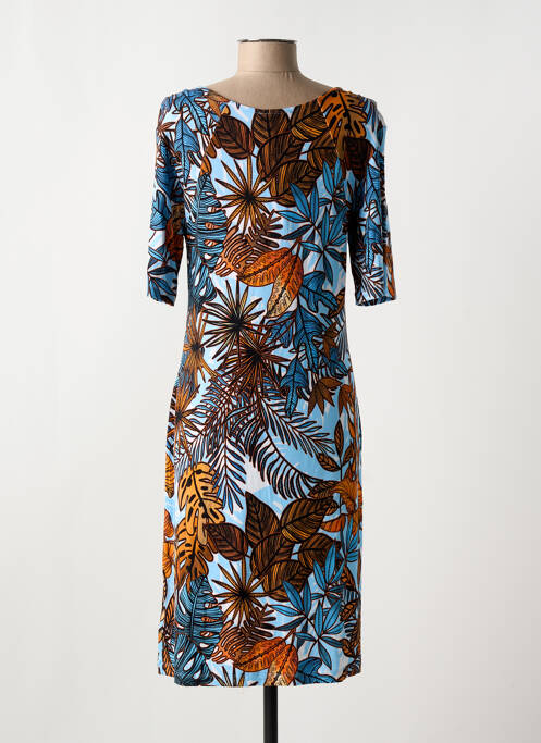 Robe mi-longue bleu JOY OF LIFE pour femme