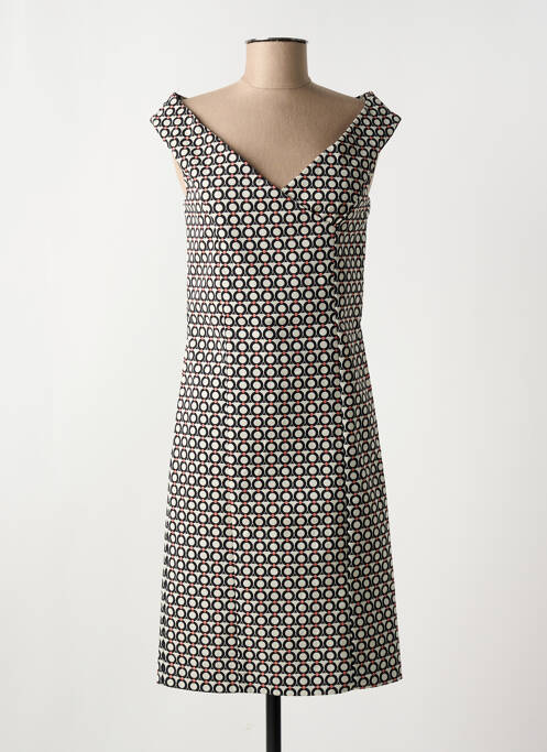 Robe mi-longue noir ELEONORA AMADEI pour femme