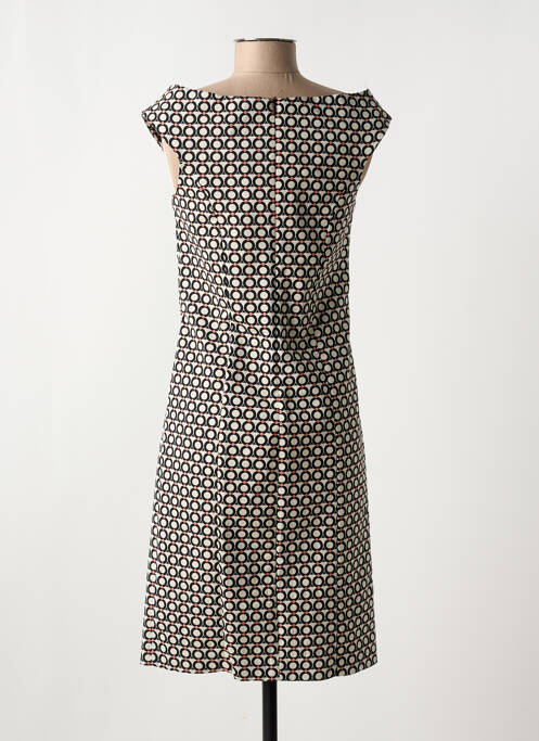 Robe mi-longue noir ELEONORA AMADEI pour femme