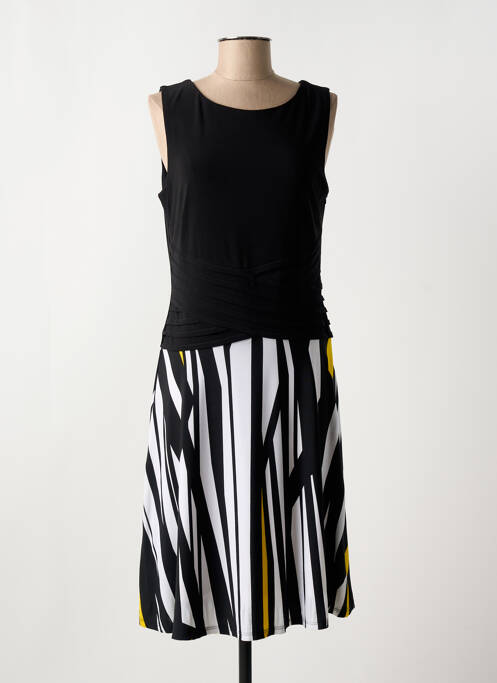 Robe mi-longue noir FRANK LYMAN pour femme