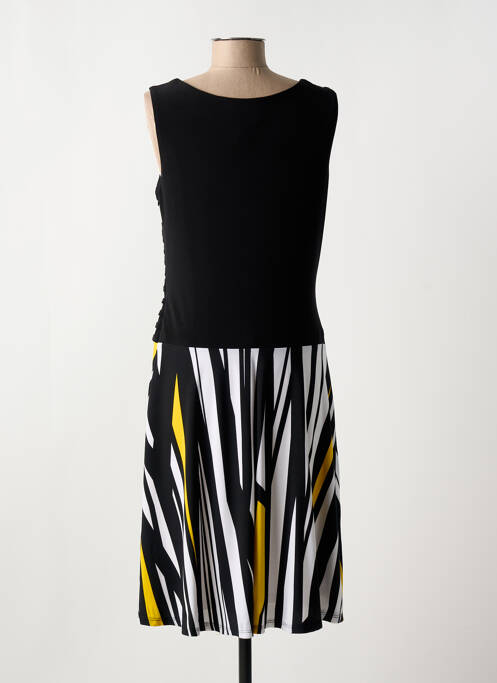 Robe mi-longue noir FRANK LYMAN pour femme