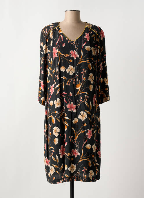 Robe mi-longue noir GRIFFON pour femme