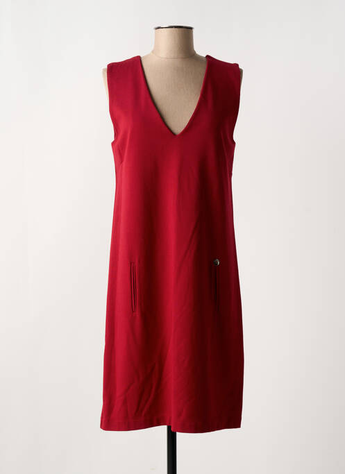 Robe mi-longue rouge FABIOLA pour femme
