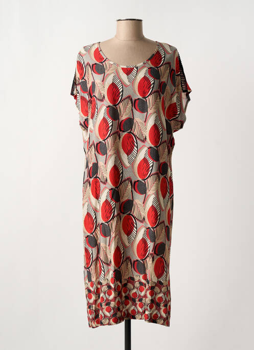 Robe mi-longue rouge GRIFFON pour femme