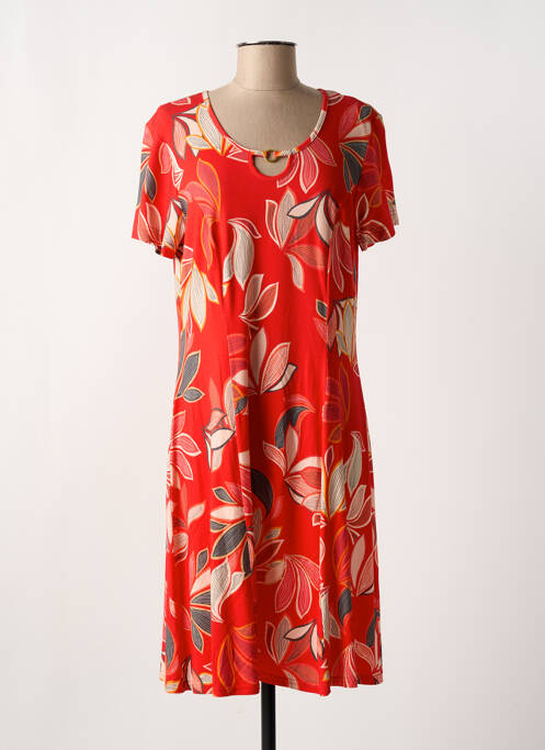 Robe mi-longue rouge GRIFFON pour femme