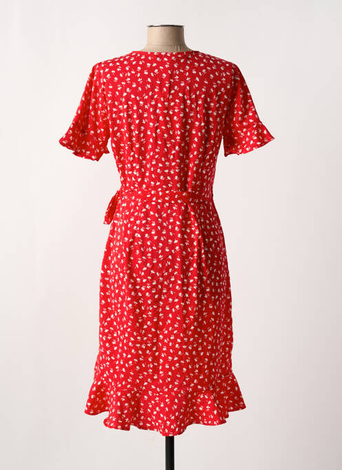 Robe mi-longue rouge ONLY pour femme