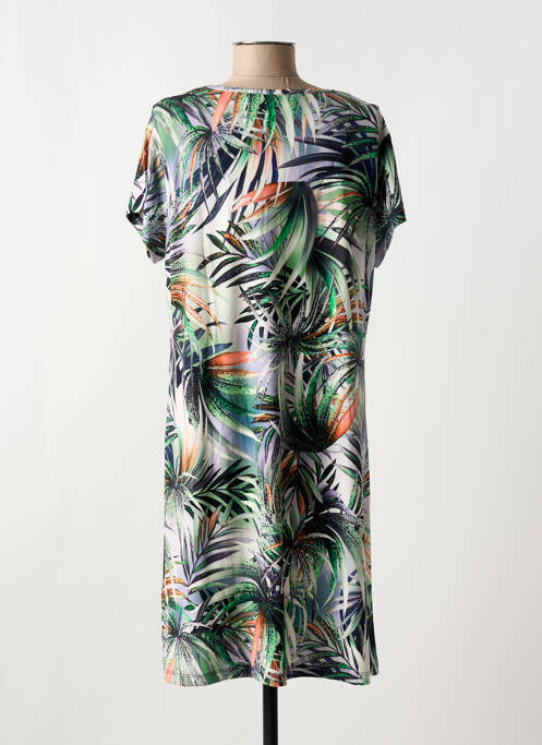 Robe mi-longue vert HAJO pour femme