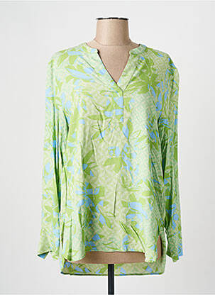 Blouse imprimé fantaisie manches longues vert OLSEN femme