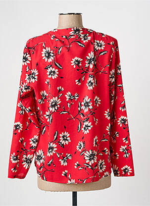 Blouse imprimé fantaisie manches longues rouge GRIFFON femme