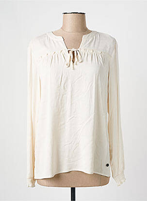 Blouse manches longues manches longues beige LE COMTE femme