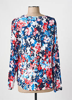 Blouse imprimé fantaisie manches longues bleu THOMAS RABE femme