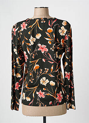Top imprimé fantaisie manches longues noir GRIFFON femme