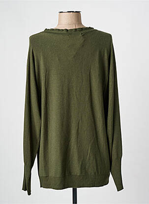 Pull coupe droite manches longues vert ELEONORA AMADEI femme