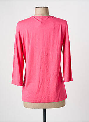 Top coupe cintrée manches 3/4 rose OLSEN femme