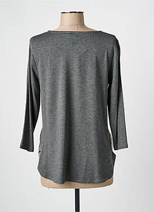 Top imprimé fantaisie manches longues gris FRANK WALDER femme