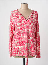 Blouse imprimé fantaisie manches longues rouge OLSEN femme
