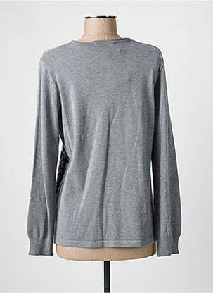 Pull col rond manches longues gris THE STYLE femme