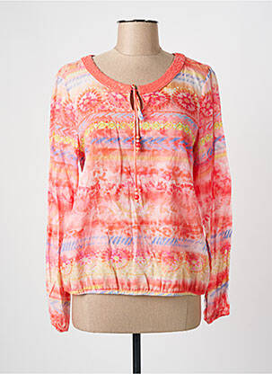Blouse imprimé fantaisie manches longues rose THOMAS RABE femme