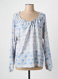 Blouse imprimé fantaisie manches longues bleu THOMAS RABE femme
