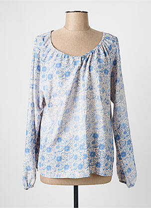 Blouse imprimé fantaisie manches longues bleu THOMAS RABE femme