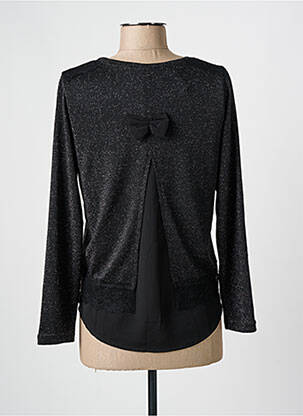Pull coupe cintrée manches longues noir MERI & ESCA femme
